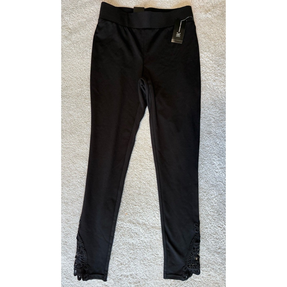NWT INC International Concepts High Rise Comfort Leggings Black Womens Size S
